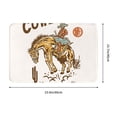 thumbnail image 3 of Haiem Cowboy Up Vintage Wild West Front Door Mat Indoor Outdoor Entrance, Waterproof All-Season, All-Weather Doormat, Durable Flannel Fabric, Fade Resistant, Low Profile, 16x24in, 3 of 8