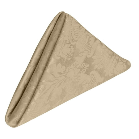 

Ultimate Textile (2 Dozen) Saxony 17 x 17-Inch Damask Cloth Napkins- Jacquard Weave Emblem Crest Design Cafe