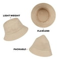 thumbnail image 3 of TOPTIE Blank Cotton Bucket Hat Fishing Hunting Hat Unisex Summer Outdoor Cap-Blue, 3 of 8