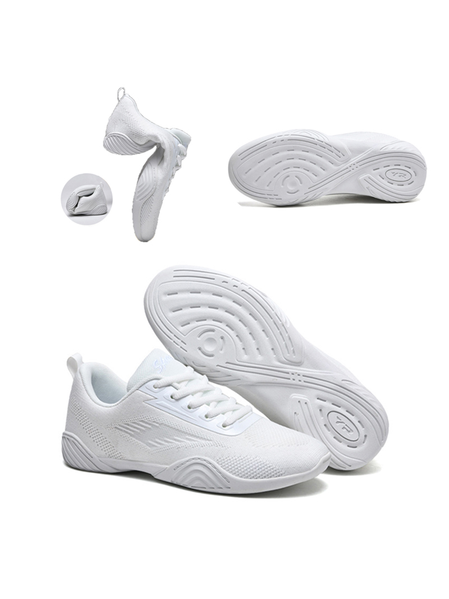 Gomelly Unisex Youth Dancing Breathable Lace Up Dance Sneakers Kids