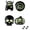 B, variant on Goasio Halloween Wooden Glow-in-the-dark Coasters with Pumpkin/Skull/Spider Web Designs, Insulated Anti-slip Table Protection Pads, Waterproof Cup Mats for Home Decor - C
