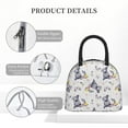 thumbnail image 4 of Salouo Rabbit And Butterfly for Insulated Lunch Bag for Women/Men - Leakproof Cooler Tote Bag Organizer - Reusable Lunch Box for Office Picnic Hiking Beach-One Size, 4 of 6