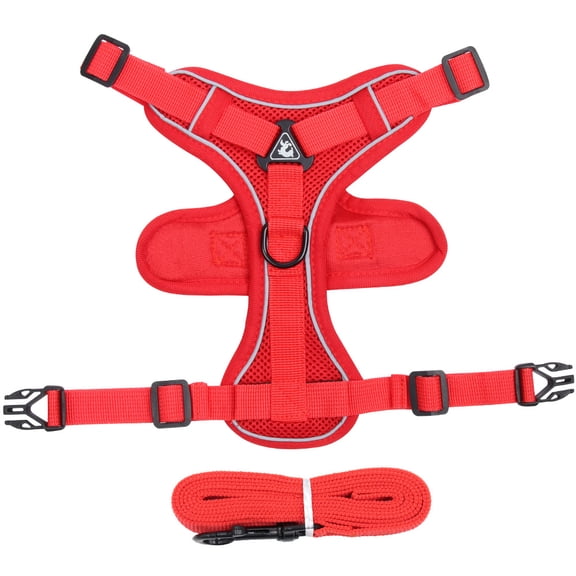 Dog Harness, No Pull No-Choke Pet Vest Harness with Handle Control, Soft Padded Breathable, Easy Adjustable for Walking Climbing Training A35