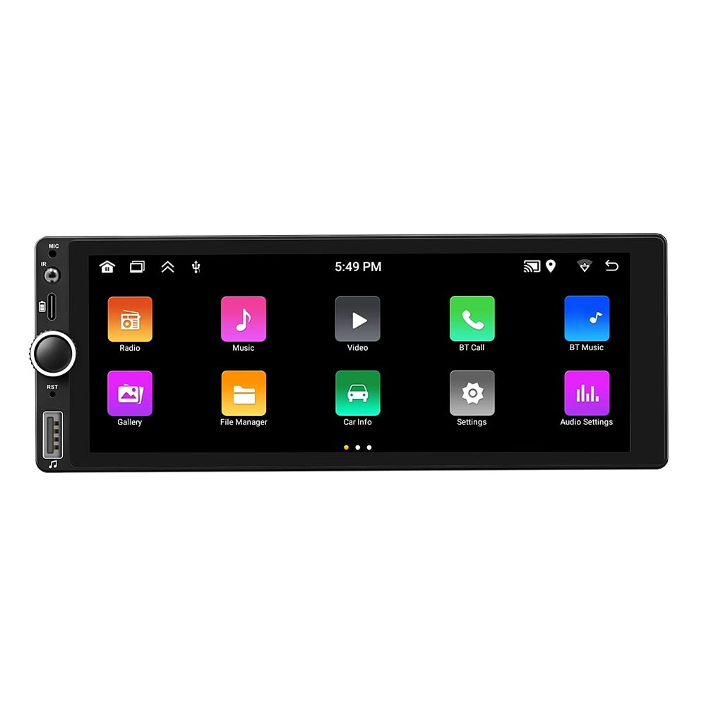 Android 13 Car Stereo Single-Din GPS Navigation with 6.86