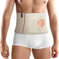 thumbnail image 2 of ORTONYX Abdominal Ostomy Belt for Women and Men, Post-Operative Care After Colostomy ileostomy Surgery, Adjastable Stoma Bag Hole/Beige S-M, 2 of 6