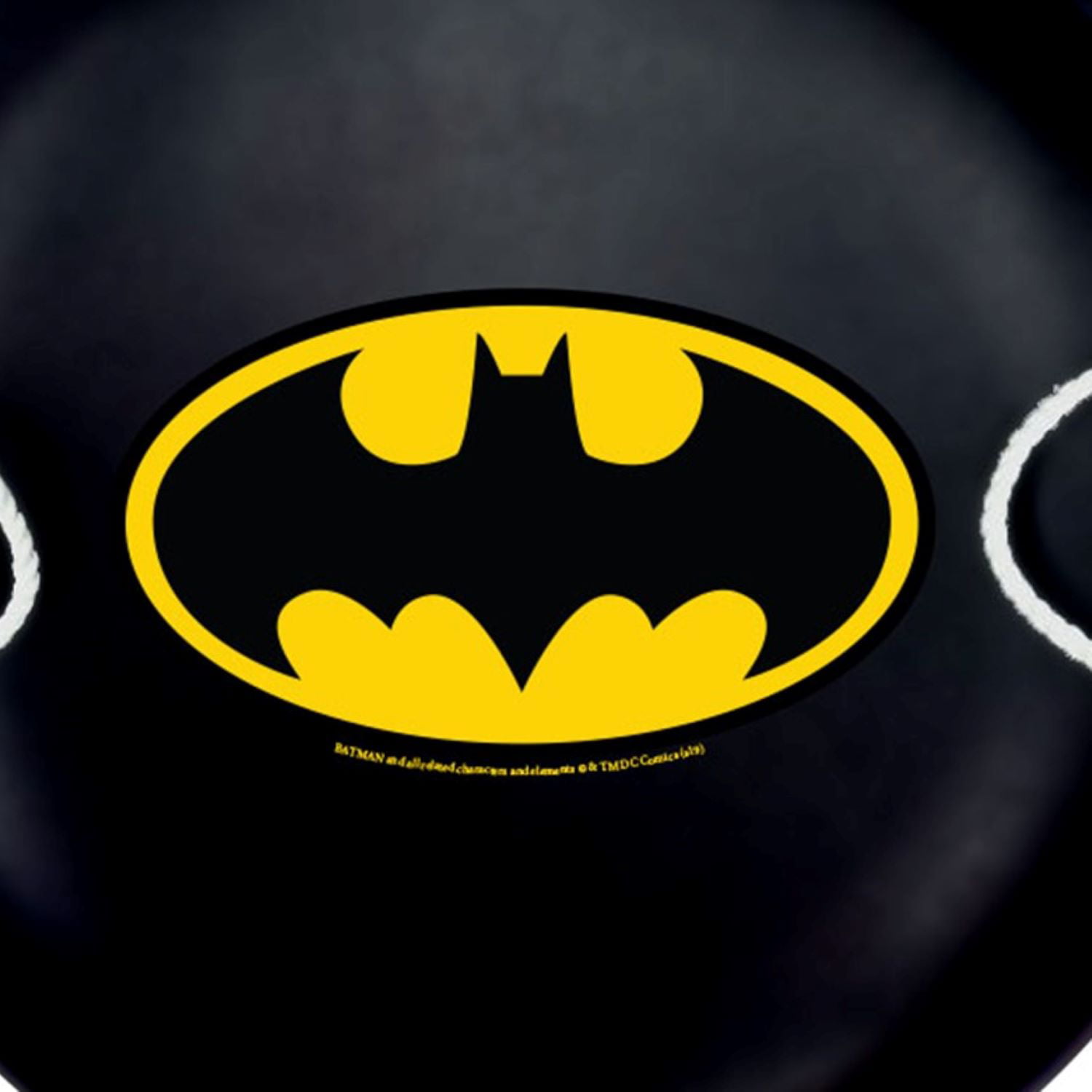 Superhero Drawer Pull Handle Metal 2" Diameter Batman Yellow Black 