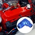 thumbnail image 2 of AN10 90 Degree Male to 3/8" NPT Male Flare Bulkhead Fitting Adaptor Connector for Car Blue, 2 of 6