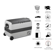 Alpicool T50 Dual Temperature Control 12 Volt Refrigerator 53 Quart Portable Car Fridge Freezer (-4°F~68°F) for Truck, RV, Boat, Camping and Travel