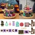 thumbnail image 2 of 18 Piezas De Adornos Para Bandejas De Halloween. Sombrero De Calabaza. Juego De Decoración Para Bandejas Escalonadas. Impresiones De Películas De Dibujos Animados De Halloween. Decoraciones Para Fie, 2 of 8