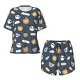 thumbnail image 4 of Kdxio Cartoon Animals Print Pajamas Sets for Women Short-Sleeved Pjs with Lounge Shorts Two Piece Sleepwear S-4XL, 4 of 9