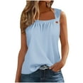 thumbnail image 2 of Women's Tank Tops & Camisoles with Free Shipping Loose Fit Sleeveless Shirts Under $10 Lightweight Beachwear, 2 of 5