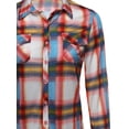 thumbnail image 3 of FashionOutfit Women's Lightweight Collar Plaid Button Down Shirt, 3 of 4