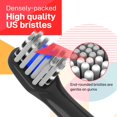 thumbnail image 4 of Replacement Toothbrush Heads Compatible with Colgate Hum Toothbrush - Brush Heads Replacement Compatible with Hum Smart Battery Toothbrush, Black, 6 Pack, 4 of 6