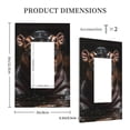 thumbnail image 5 of Zufioo Playful Baby Hippo Splash Print Switch Wall Plate, Dustproof and Heat-resistant Decorative Wall Switch Cover, Suitable for Residential and Commercial Areas-Mid-size, 5 of 8