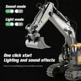 thumbnail image 3 of TZDZRC Excavadora de Control Remoto, Vehículo de Construcción RC de 11 Canales, Juguetes Recargables, Auto de Ingeniería RC, Regalos para Niños, 3 of 10