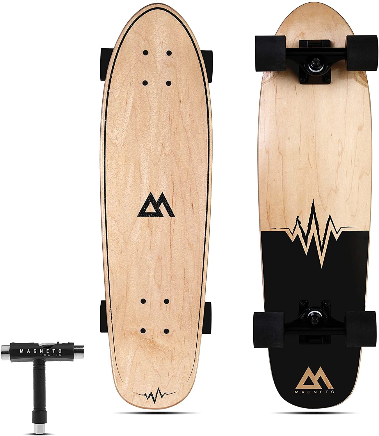 Magneto Mini Cruiser Skateboard Cruiser | Short Board | Canadian Maple Deck - Designed for Kids, Teens and Adults … Magneto Mini Cruiser Skateboard Cruiser | Short Board | Canadian Maple Deck - Designed for Kids, Teens and Adults …
