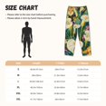 thumbnail image 3 of Balery Tropical Floral Jungle Pantalones de pijama para mujer, pijamas ultraligeros, pantalones de estar por casa-3X-Large, 3 of 6