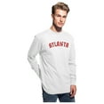 thumbnail image 4 of Daxton Retro Atlanta Arch Font Long Sleeves T Shirt Soft Medium Weight Cotton, 2Pk Red Gold White Red, 2XL, 4 of 5