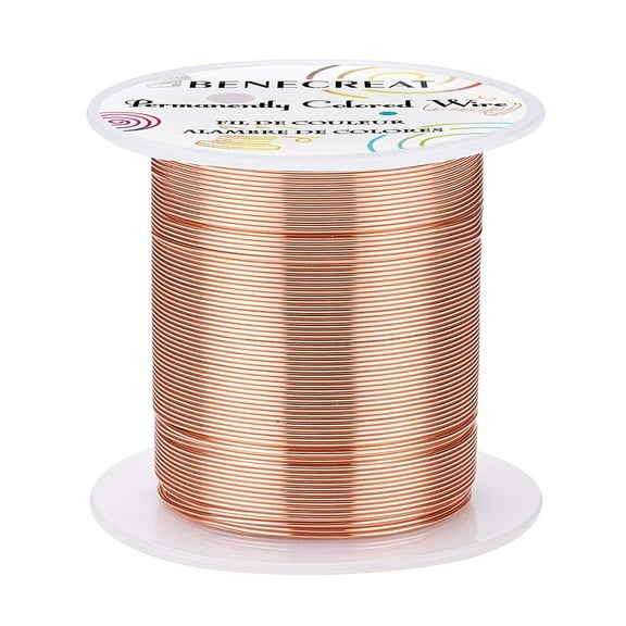 1 Roll 22 Gauge 55 Yards Jewelry Beading Wire Tarnish Resistant Copper Wire for Beading Wrapping and Other Jewelry Craft Making