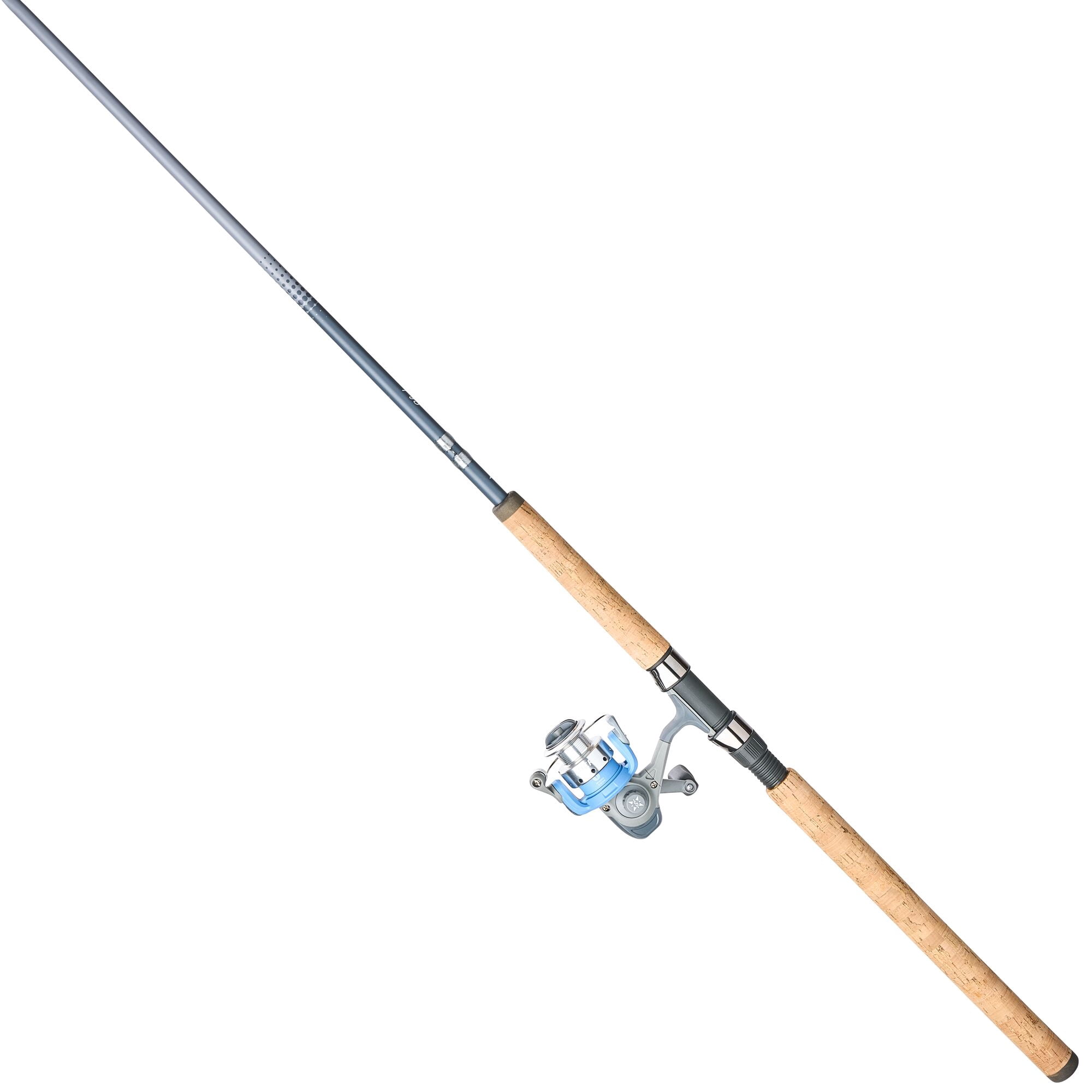 Shakespeare Micro Spinning Combo, 12' 2-Piece Light Fishing Rod, 25-Size Reel