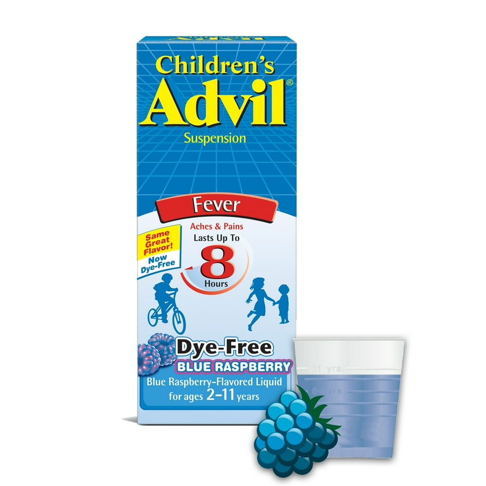 Children's Advil 100 Mg Children's Ibuprofen, Liquid Pain Reliever and