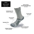 thumbnail image 2 of Back Country Medium Weight Boot-Crew Merino Wool Socks, 2 of 5