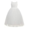 thumbnail image 2 of Crossed Straps Lace Flower Girl Dress Pageant Special Occasions 204, 2 of 5