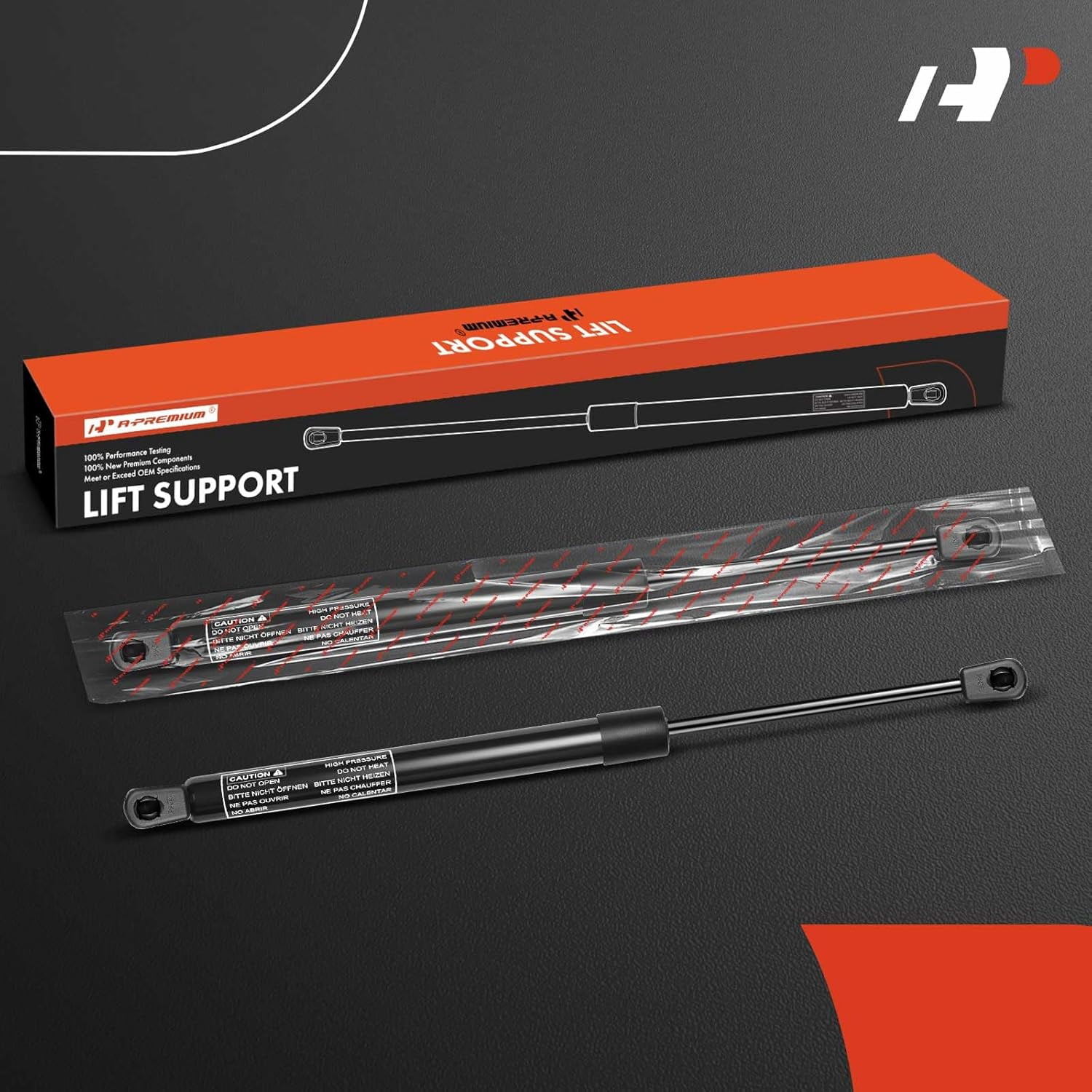 A-Premium Front Hood Bonnet Lift Supports Shock Struts Gas Spring Replacement for Tesla Model 3 2017-2020 Set of 2