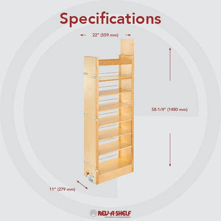 Heavy-Duty Wood Pantry Pullout