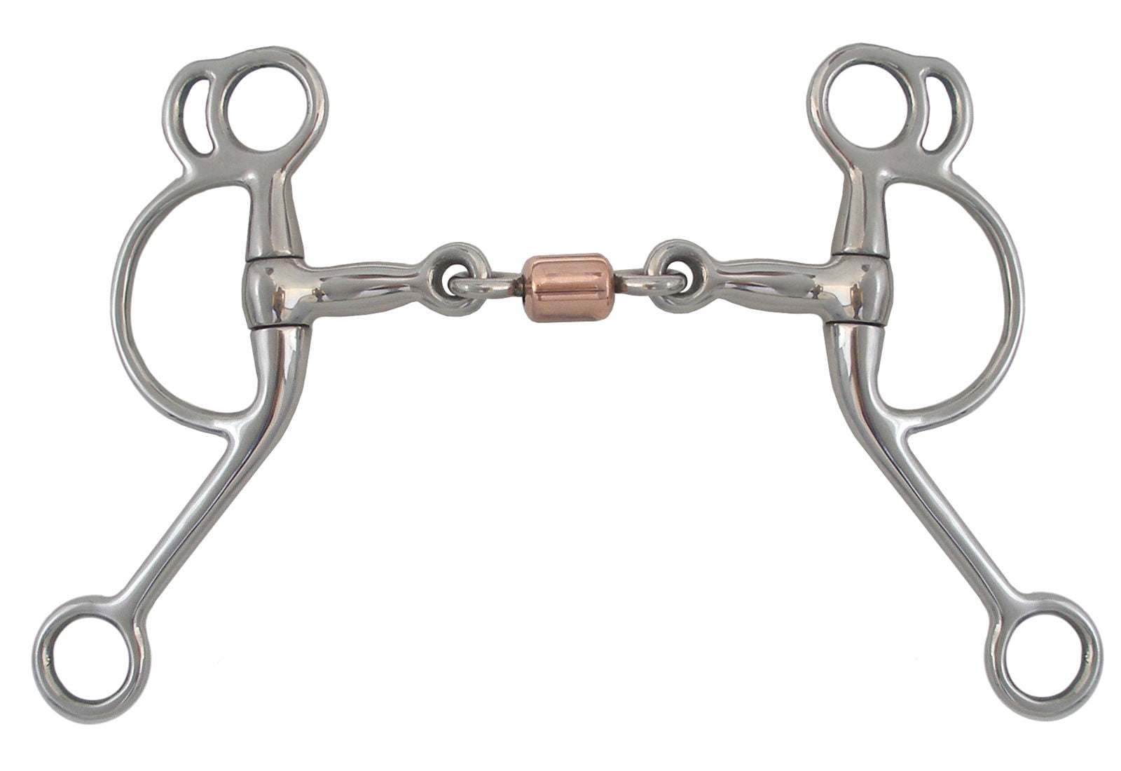 Double Rein Tom Thumb 3 Piece Copper Roller Bit