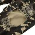 thumbnail image 4 of Pantalones De Cintura Alta Causal De Mujer Pantalones Agrietados De Estiramiento Desgastado Macarena Jeans rasgados de mujer, 4 of 8
