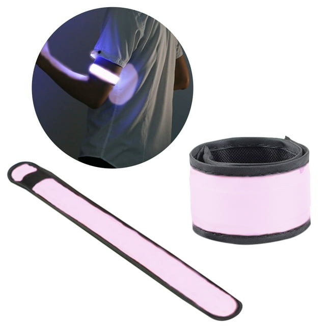 2 Pcs Bracelet Lumineux LED Sécurité Nocturne Bracelet Lumineux pour Course