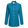 thumbnail image 4 of CG Blue Long Sleeve Blouse Woman Streetwear Casual Shirts Summer Oversize Woman Streetwear Clothing Birthday Present, 4 of 7