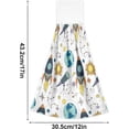 thumbnail image 3 of SKYSONIC Cosmos Doodle Galaxy 2Pcs Kitchen Hanging Towel Set Hand Hanging Towels with Hanging Loop, Absorbent Bathroom Hand Towel Soft Thick Dish Cloth Dry Towel for Kitchen Bathroom, 12"x17", 3 of 6