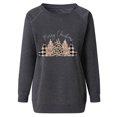 thumbnail image 4 of Puntoco moda mujer imprimir manga larga cómoda transpirable cuello redondo sudadera Puntoco Puntoco-6932, 4 of 5