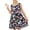 Dark Blue, variant on Summer Tank Dresses for Girls Butterfly Floral Cute Casual Sundress Aline Sleeveless Tshirt Dress Red, 8 Years