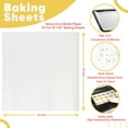 thumbnail image 2 of Fourthline Butter Paper Sheets, Specialized Baking Sheets, Non-Sticky for Microwave,Oven, Wrapping Food Colour White, 10" X 10" (Pack of 100), 2 of 4