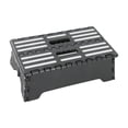 thumbnail image 4 of Sonducket Escalera de mano para un fácil almacenamiento Taburete plegable de plástico resistente y no tóxico, curva humanizada carpas, 4 of 6