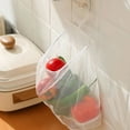 thumbnail image 5 of 2 Pcs Sundries Storage Mesh Pouch Home Bag Bath Toy Vegetable Kitchen Hanging Net Pp Polyester Baby, 5 of 6