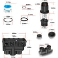 thumbnail image 6 of Pool Heater Manifold Replacement Parts Kit For Pentair MasterTemp 175, 200, 250, 300, 400 & Sta-Rite Max-e-Therm SR200, SR333, SR400, Replacement For 77707-0014, 77707-0015, 77707-0016, 77707-0205, 6 of 8