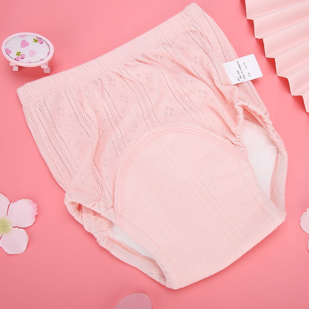 Training Pants Washable  Learning Pants 4 Layer Baby  Pants Urine Leakage Proof Training Pants Newborn Cotton Gauze Children Learning PantsPink 100