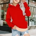 thumbnail image 5 of KAUOD Fleece Lined Hoodies for Teen Girls Thick Warm Plain Sweatshirts with Pockets Fall Winter Casual Trendy Hoodie Clothes, 5 of 7