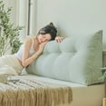 thumbnail image 4 of WIFKLSIIPG Triangular Headboard Pillow Twin for Dorm Headboard Bed Pillows Bolster Cushion Bed Bolster Triangular Backrest, 4 of 4