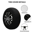thumbnail image 4 of Balery Octopustire Cover Waterproof Dust-Proof, Universal Spare Wheel Tire Cover For Trailer, Rv, Suv Truck And Vehicle Camper Accessories-14 Inch, 4 of 9