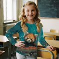 thumbnail image 4 of FUIALDOLG 2 Pack Kawaii Raccoon Girls Long Sleeve Shirts 15-16 Years Soft Crewneck Long-Sleeve Loose T-Shirts Cute Basic Tops Layering Tees, 4 of 6