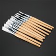 thumbnail image 5 of 10pcs  Mask Brush with Wooden Handle Soft Fiber Wool Hair Facial Mask Brush Facial Mask Mud Applicator Mixing Tool Skin Care, 5 of 6