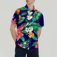 thumbnail image 4 of Yiaimeir Hawaiian Print - Men's Casual Short Sleeved Shirt，Size S-2XL, 4 of 4