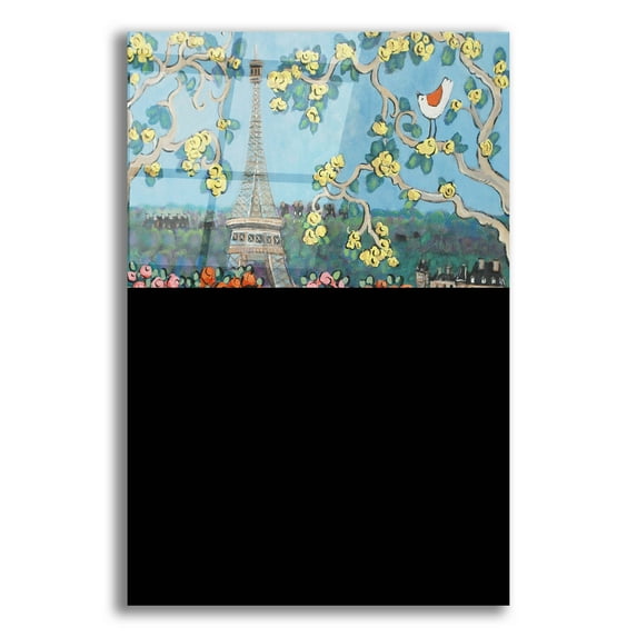Epic Art 'Eiffel Tower II' by Holly Wojhan, Acrylic Glass Wall Art, 12"x16"