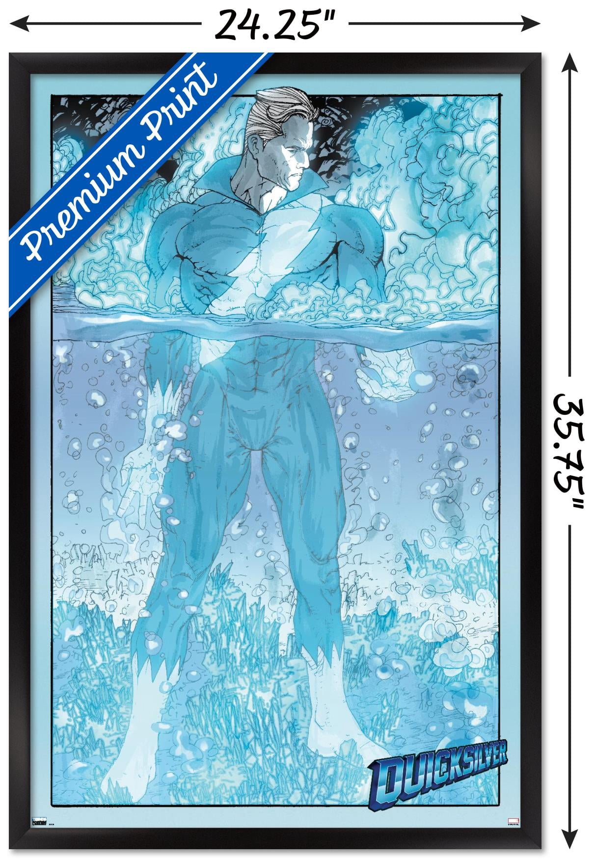 Marvel Comics - Quicksilver - Son Of M #2 Wall Poster, 22.375" x 34", Framed