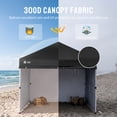 thumbnail image 4 of CROWN SHADES 10X10 Comercial Instant Canopy Pop Up Tent with Center Lock 4 Sidewalls Sto'N Go Bag Black, 4 of 10